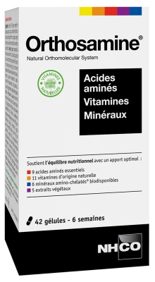 NHCO Orthosamine Acide Aminés Vitamines Minéraux 42 Gélules