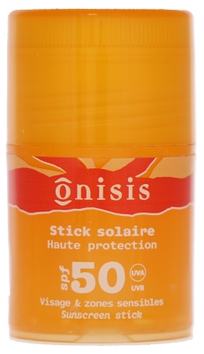 Onisis Stick Solaire Visage et Zones Sensibles SPF50 15 ml 