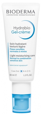 Bioderma Hydrabio Gel Crème Hydratant Visage Peau Normales à Mixtes 40 ml