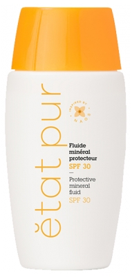 État Pur Fluide Solaire SPF 30 100% Minéral Ultra-Fluide et Adapté à Toute la Famille.