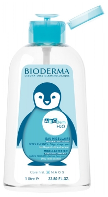 Bioderma ABCDerm Eau Nettoyante Micellaire Bébé et Enfant 1000 ml