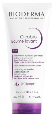 Bioderma Cicabio Baume Lavant Cicatrisation 200 ml