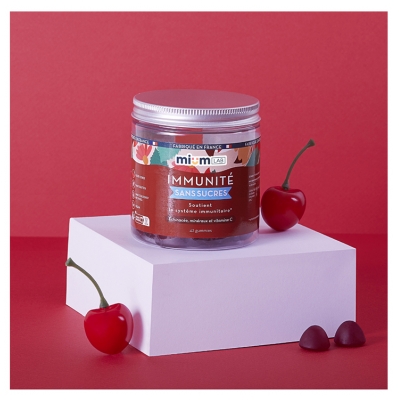 Mium Lab Immunité Sans Sucres Vitamines et Minéraux 42 Gummies