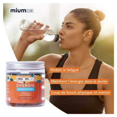 Mium Lab Énergie Sans Sucres Plantes et Vitamines 42 Gummies