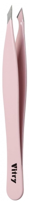Vitry Pince à Épiler Yatagan Mors Effilés Inox - Couleur : Rose