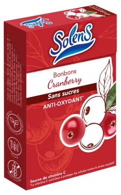 Solens Bonbons Sans Sucres Cranberry Anti-Oxydant 50 g