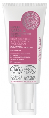 Natura Siberica Crème de Nuit Réparatrice Bio à la Cladonia Des Neiges 50 ml