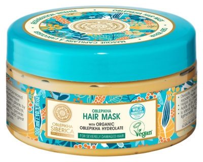 Oblepikha Masque Capillaire à l'Argousier Cheveux Fragilisés et Abimés 300 ml