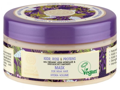 Natura Siberica Super Siberica Masque Capillaire Cèdre et Rose Cheveux Fragiles 300 ml