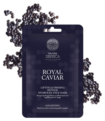 Natura Siberica Royal Caviar Masque Hydrogel Liftant et Raffermissant Peptides Anti-Âge 30 g