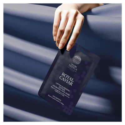 Natura Siberica Royal Caviar Masque Hydrogel Liftant et Raffermissant Peptides Anti-Âge 30 g