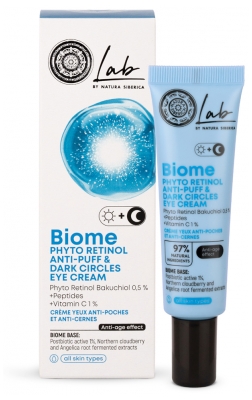 Natura Siberica Lab Biome Crème Yeux Anti-Poches Anti-Cernes Rétinol 30 ml