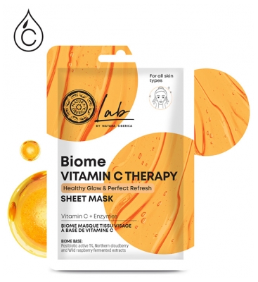 Natura Siberica Lab Biome Masque Tissu Visage Vitamine C 25 g