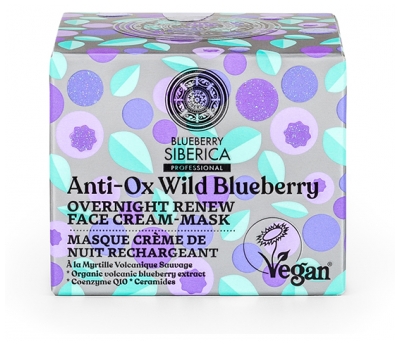 Blueberry Siberica Masque Crème de Nuit Rechargeant 50 ml