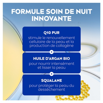 Nivea Q10 Anti-Rides Extra Nourrissant Crème Visage Nuit Peaux Sèches 50 ml