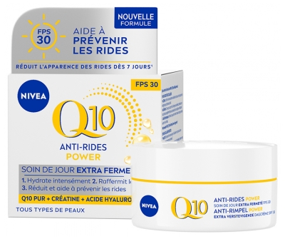 Nivea Q10 Anti-Rides Power Extra Fermeté Crème Visage Jour SPF30 Toutes Peaux 50 ml