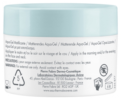 Avène Cleanance Aqua-Gel Matifiant Peaux Sensibles à Imperfections 50 ml