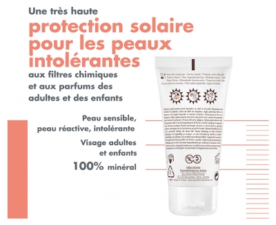Avène Eau Thermale Solaire Crème Minérale Peaux Intolérantes SPF50+ 50 ml