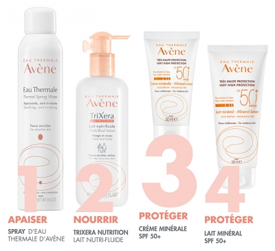 Avène Eau Thermale Solaire Crème Minérale Peaux Intolérantes SPF50+ 50 ml