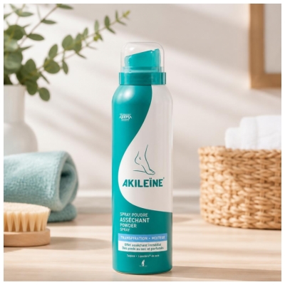 Akileïne Spray Poudre Asséchante des Pieds 150 ml