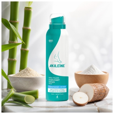 Akileïne Spray Poudre Asséchante des Pieds 150 ml