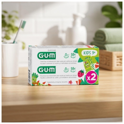 GUM Kids Dentifrice Enfants 3+ Lot 2 x 50 ml