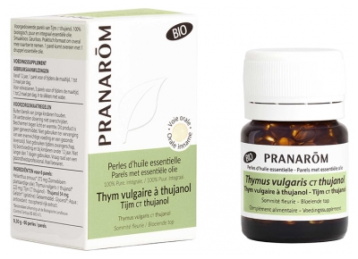Pranarôm Perles Thym Vulgaire à Thujanol Bio 60 Perles