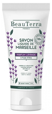 BeauTerra Savon de Marseille Liquide Parfum Lavande 100 ml
