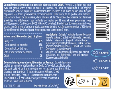 Nutri&Co Sommeil et Bonne Humeur 60 Gélules