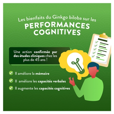 Nutri&Co Ginkgo Biloba Cerveau et Audition 120 Gélules
