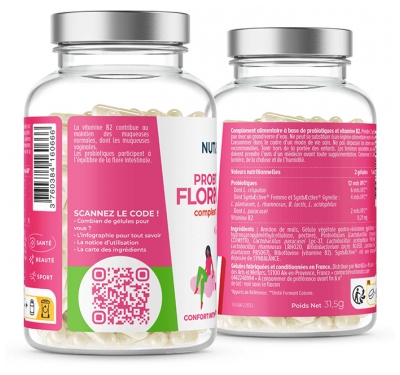 Nutri&Co Probiotique Flore Intime Complexe Breveté 60 Gélules