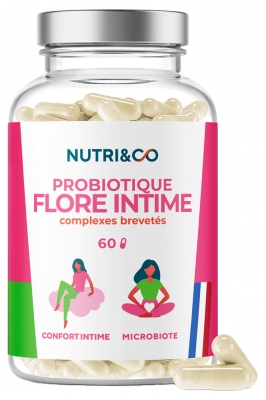 Nutri&Co Probiotique Flore Intime Complexe Breveté 60 Gélules