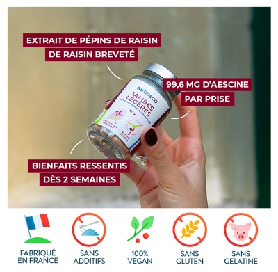 Nutri&Co Jambes Légères et Retour Veineux 60 Gélules