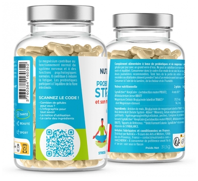Nutri&Co Probiotiques Stress et Microbiote 60 Gélules