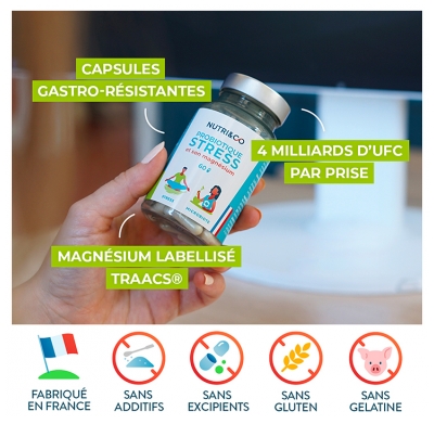 Nutri&Co Probiotiques Stress et Microbiote 60 Gélules