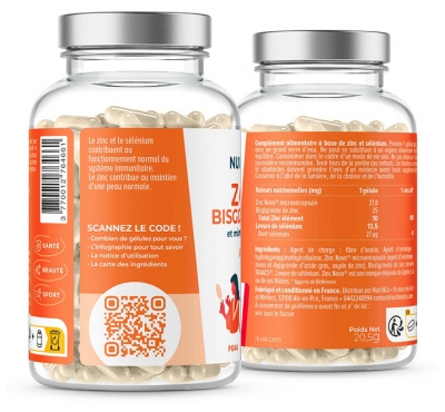 Nutri&Co Zinc Bisglycinate Peau et Immunité 60 Gélules