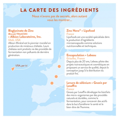 Nutri&Co Zinc Bisglycinate Peau et Immunité 60 Gélules