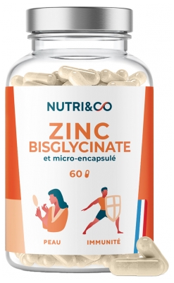 Nutri&Co Zinc Bisglycinate Peau et Immunité 60 Gélules