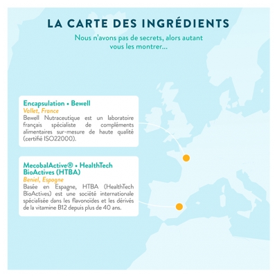 Nutri&Co Vitamine B12 Cerveau et Énergie 120 Gélules