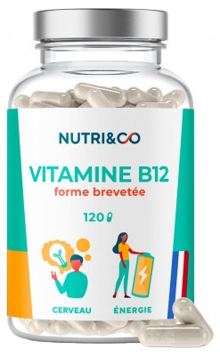 Nutri&Co Vitamine B12 Cerveau et Énergie 120 Gélules