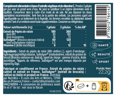 Nutri&Co Antioxydant et Peau 60 Gélules