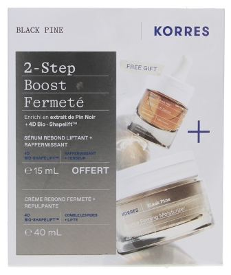 Korres Pin Noir Crème Rebond Raffermissante & Repulpante 40 ml + Sérum Liftant & Raffermissant 15 ml Offert