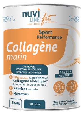 Nuviline Fit Collagène Marin Sport Performance Saveur Neutre 340 g