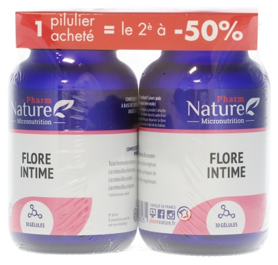 Pharm Nature Micronutrition Flore Intime Lot de 2 x 30 Gélules