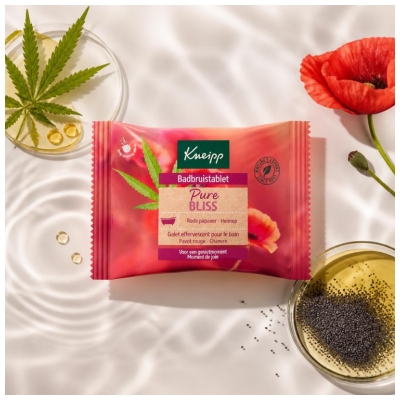 Kneipp Galet Pour le Bain - Coquelicot / Chanvre (Bulle de Plaisir) - 80 g