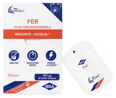 IBSA FilmTec Fer Immunité et Fatigue 30 Jours