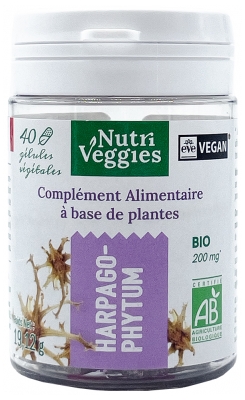Nutriveggies Harpagophytum Complément Alimentaire Bio 40 Gélules