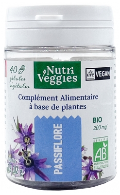Nutriveggies Passiflore Complément Alimentaire Bio 40 Gélules