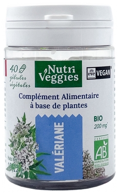 Nutriveggies Valériane Bio Complément Alimentaire 40 gélules
