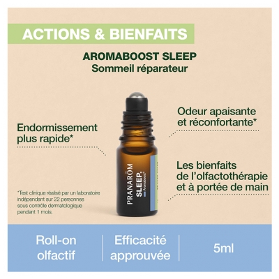 Pranarôm Aromaboost Roller Sleep Sommeil Bio 5 ml